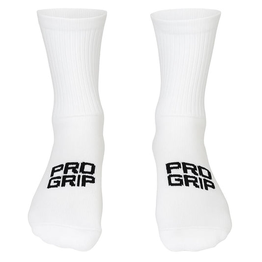 White on white Sports performance grip sock