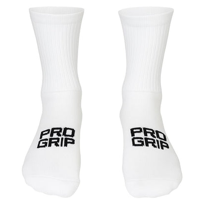 White on black Sports performance grip sock